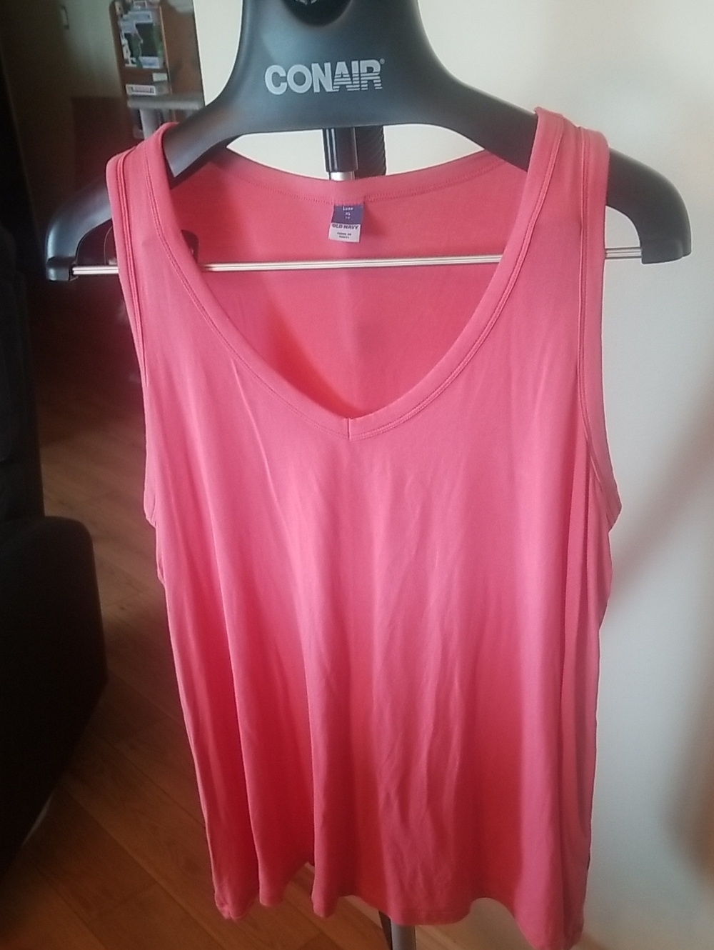 Old Navy Sleeveless V-Neck Tank Top - Coral XL